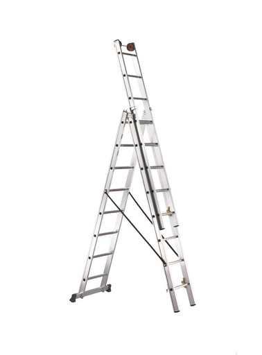 [SCE30020] Delmer Reform Ladder 3x10 treden 2,9 m - 6,85 m 20,5 kg