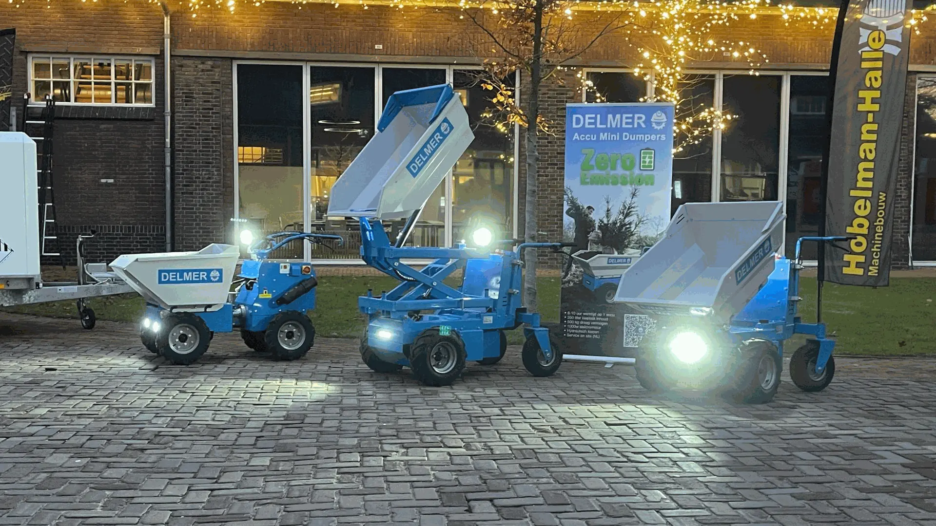 Mini dumper at bouwmachines kennisdag
