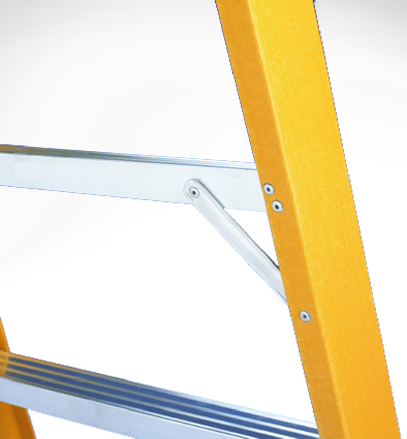 Delmer Fiberglas Dubbel Oploopbare Trap 2x6 treden 10,2 kg