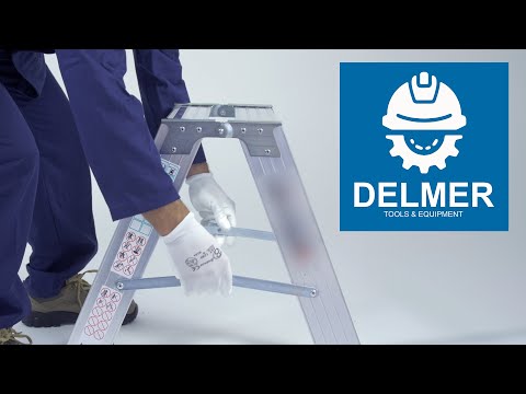 Delmer Dubbel Oploopbare Trap 2x2 treden 40 cm 3,6 kg 