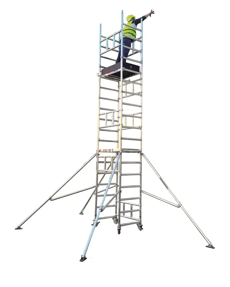Svelt SVELTOWER échafaudage roulant compact à une personne 1,10x0,74 m à 5,17 m