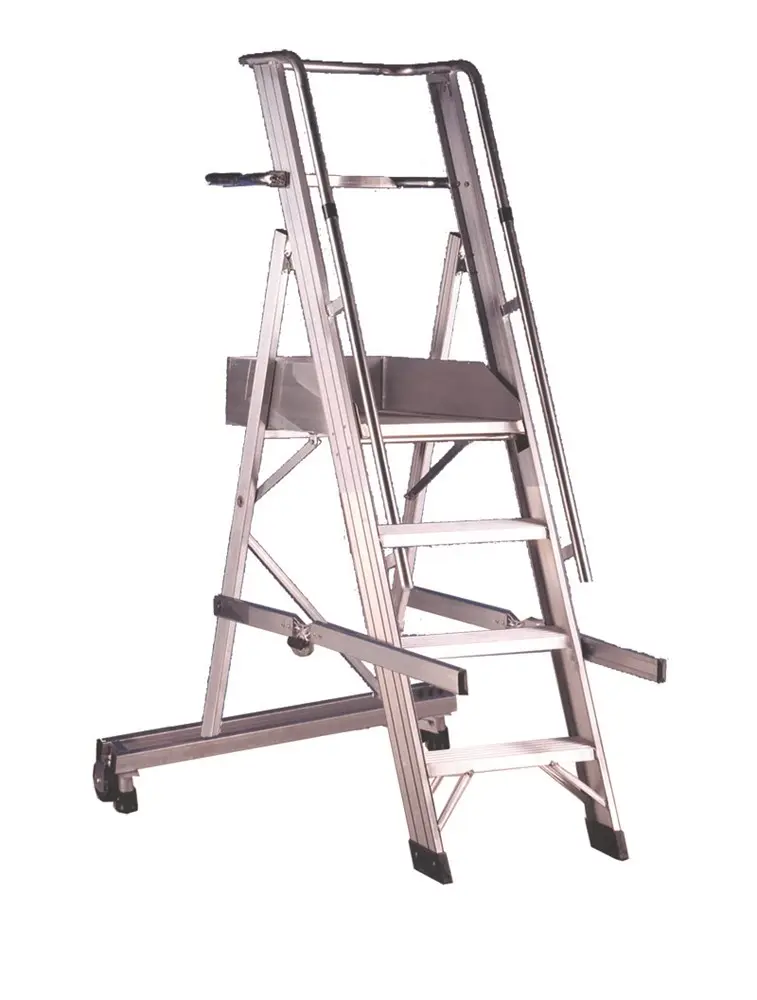 SVELT Castellana Mobiel Podesttreppe-Stehleiter 4 bis 15 Stufen bis zu 3,90 m