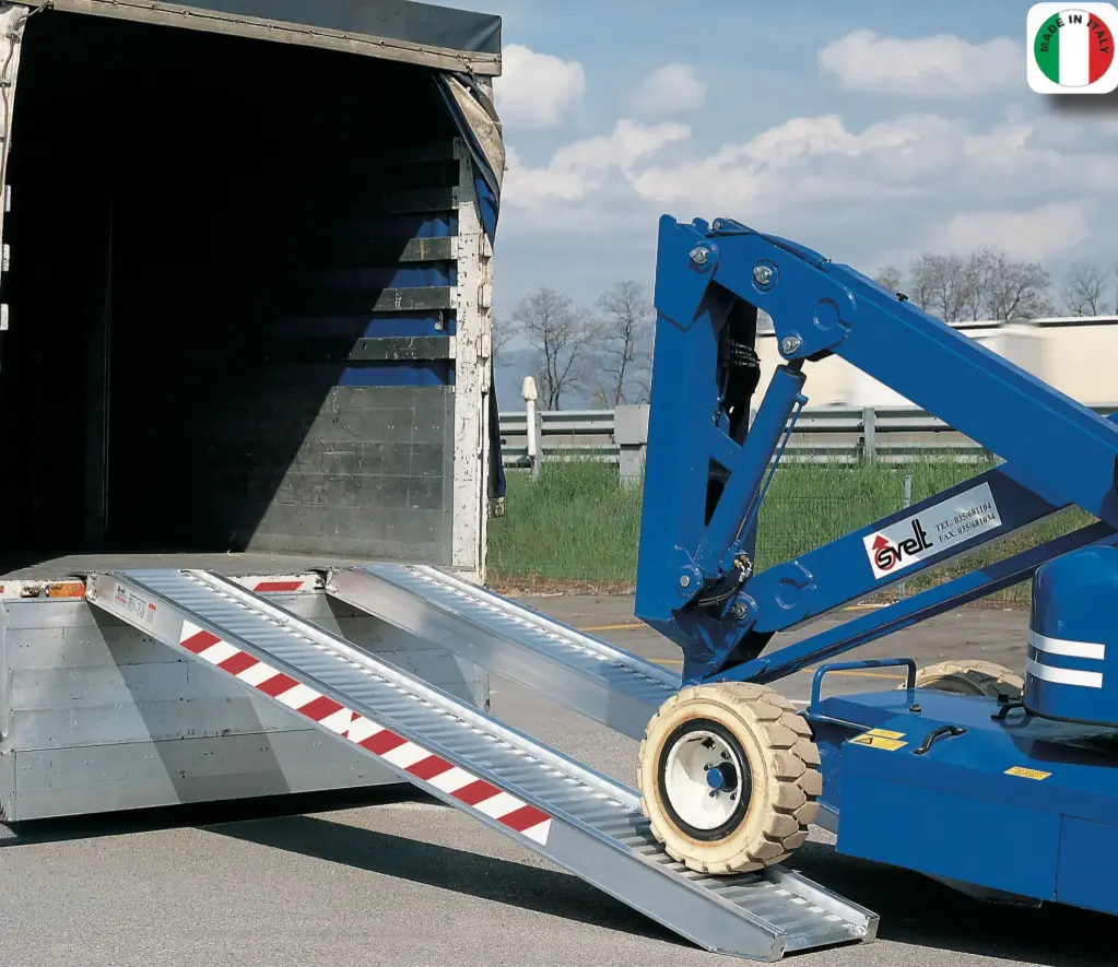 Professionele aluminium oprijplaten voor machines, voertuigen en materieel