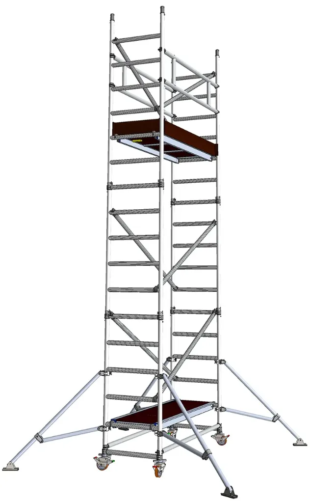 SVELT Tempo Tech S Rolsteiger 3,00 x 0,74 m | Platformlengte 3,00 m | Steigerhoogte 10,76 m