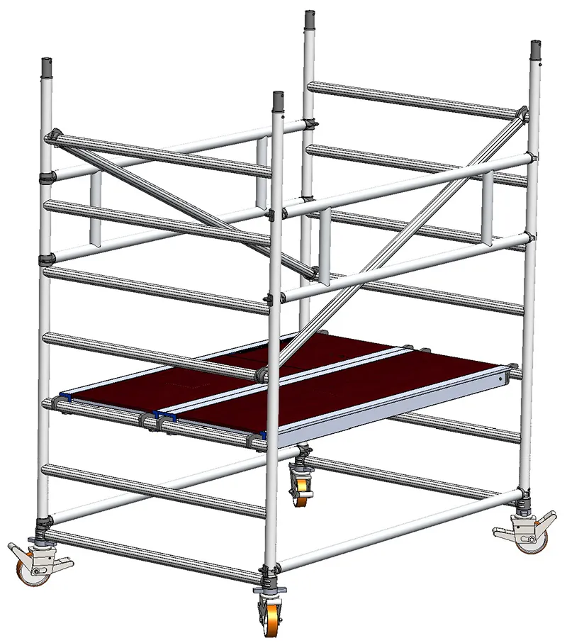 SVELT Tempo Tech L Rolsteiger 3,00 x 1,35 m | Platformlengte 3,00 m | Steigerhoogte 10,76 m