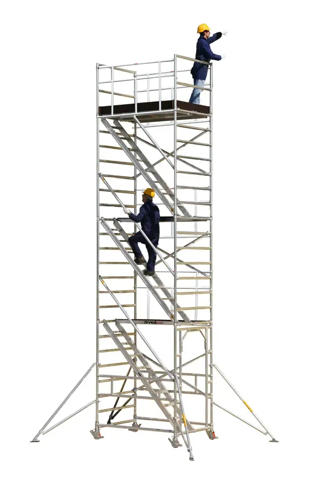 SVELT Tempo Comfort Safe Mobile Scaffold 2.50 x 1.35 m | Platform Length 2.50 m | Scaffold Height 12.90 m