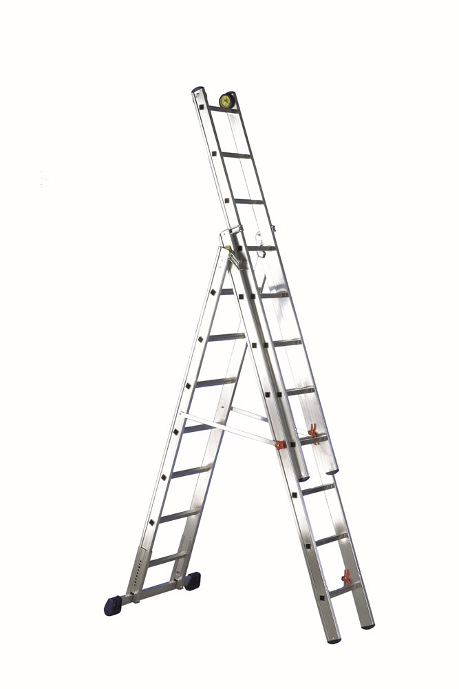 Échelle de gymnastique SVELT Luxe 3 sections, 6+7+7 à 12+13+13 échelons