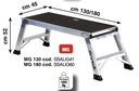 SVELT Up Down Aluminium Opstap Werkplatform 30 t/m 93 cm