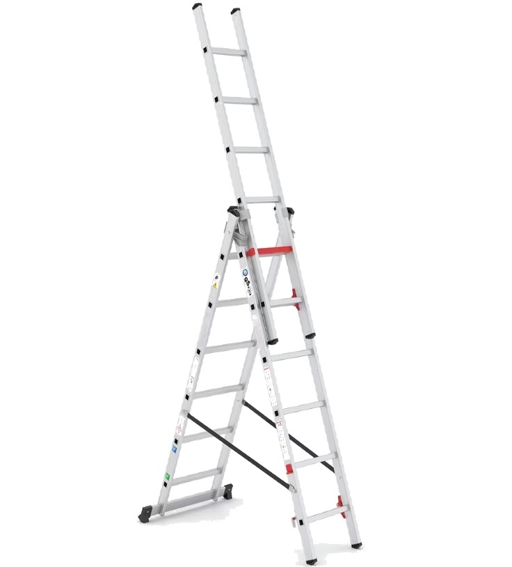 Aluminium Stufenleiter 3x10 Stufen