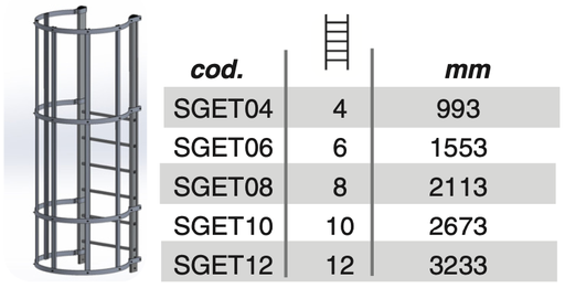 [SGET04EN] SGET04 - Standaardtrede SVELT (boven) 993 mm