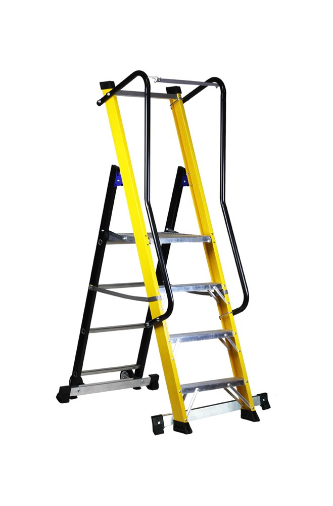 SVELT Moby Fibra 4 treden met railingbescherming 1,0 m 16,1 kg